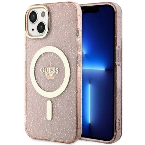 Guess OVITEK ZA IPHONE 14 PLUS 6.7 ROZA BLE&Scaron;ČIČNO ZLAT MAGSAFE, (21834347) Cene