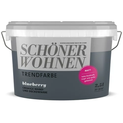 SCHÖNER WOHNEN Notranja disperzijska barva Schöner Wohnen Trend (2,5 l, blueberry)