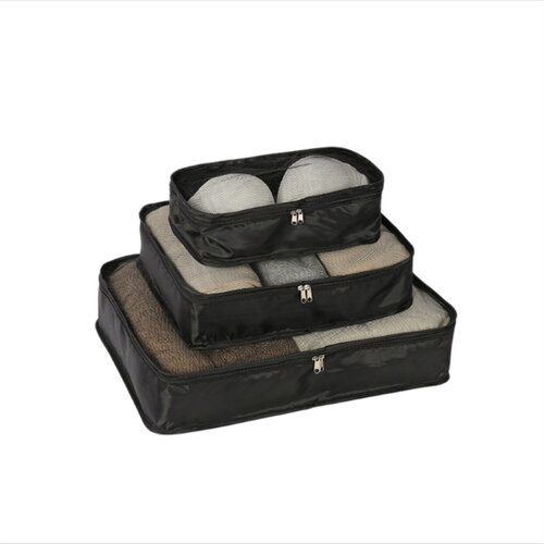 INF Potovalne pakirne kocke 3-delni komplet - lahke, zračne in pralne Black, (5000256807) Cene