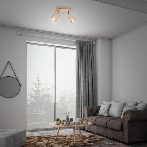BRILONER 2078-021 - Reflektorsko svetlo SPOTLIGHT 2xE27/25W/230V bež Slike