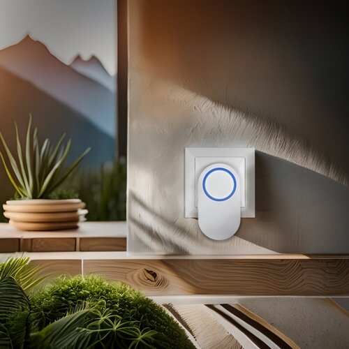 Solight 1L78 - Bežično zvono za utičnicu 230V IP56 belo Slike