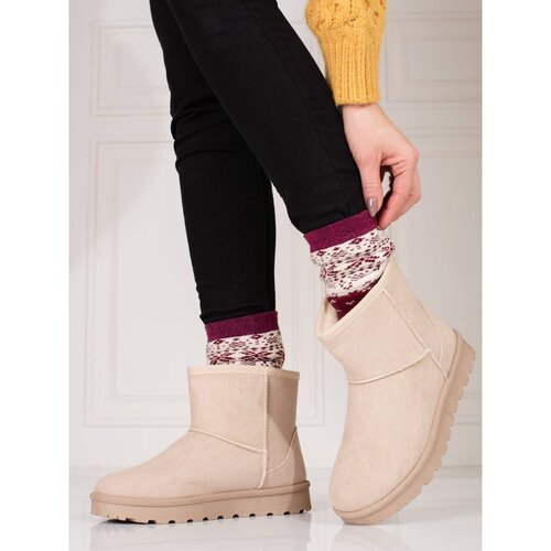 SHELOVET Beige women&amp;#039;s snow boots Slike