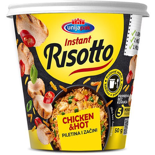 Unijapak Instant rižoto Piletina i začini u ča&amp;scaron;i, 55g Slike