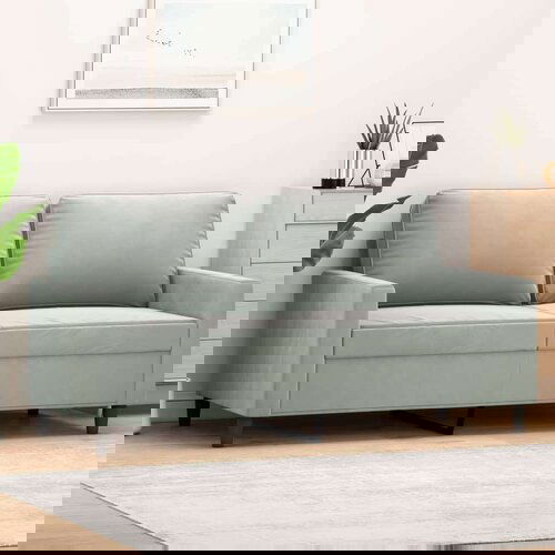 vidaXL Dvosjed Svjetlosiva 140 cm baršunasti Cijene