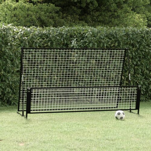 VidaXL Nogometni gol z odbojno mrežo 2 v 1 202x104x120 cm jeklo, (20608768) Slike