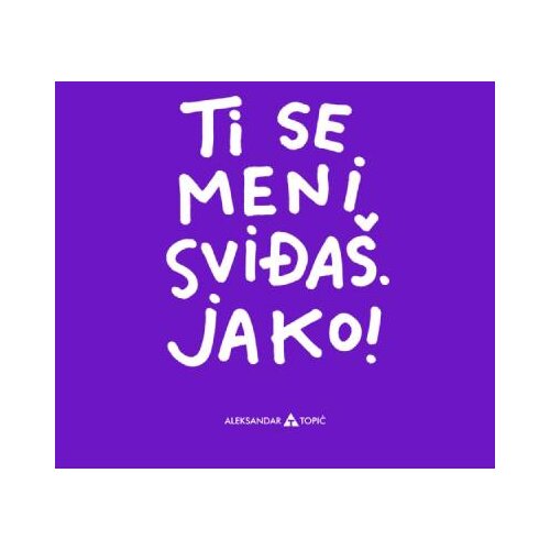 Aca Top Cat Nalepnica Ti se meni sviđa&scaron;, 7.5x5.5cm, Ljubičasta Cene