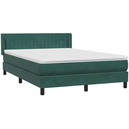 Box Spring krevet s madracem tamno zeleni 160x220 cm bar&amp;scaron;un - Tamnozelena 160 x 220 cm Okomite pruge Slike