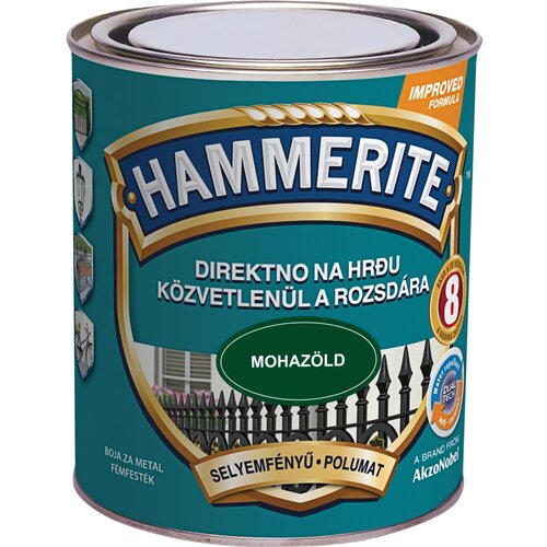 HAMMERITE polmat lak za kovino satin temno zelena 750 ml Cene