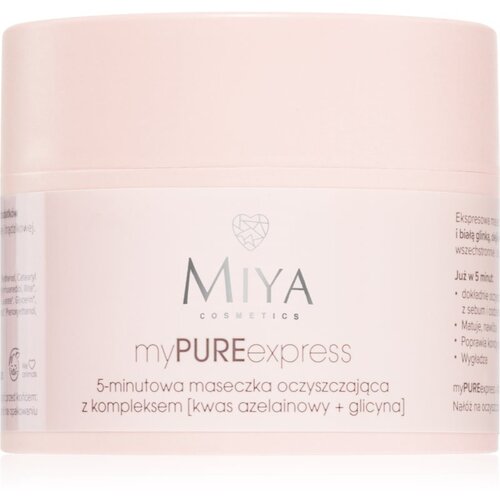MIYA Cosmetics myPUREexpress maska za či&amp;scaron;ćenje za smanjivanje sebuma i pora 50 g Slike