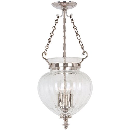 Elstead Lighting Elstead Finsbury Park Stropna svetilka s 3 srednjami lučmi, polirani nikelj, E14, (22097959) Cene