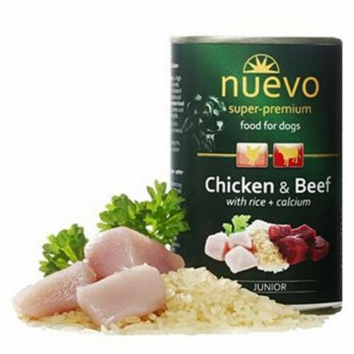 LANDGUTH - NUEVO Hrana za pse Nuevo Junior piletina, govedina, pirinac, kalcijum za pse 400g Cene