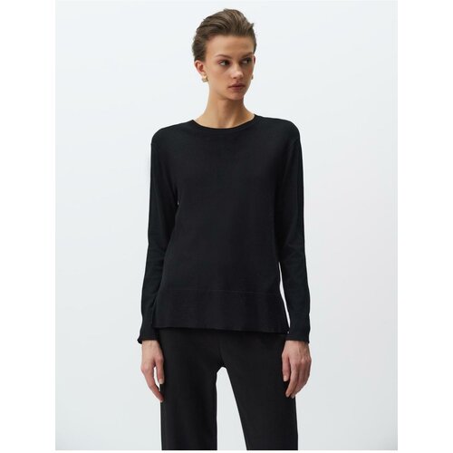 Jimmy Key Black Long Sleeve Basic Knitwear Sweater Slike