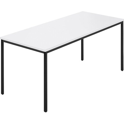  pravokotna miza, štirikotna cev s premazom, šxg 1600 x 800 mm, bela/antracitna Cene
