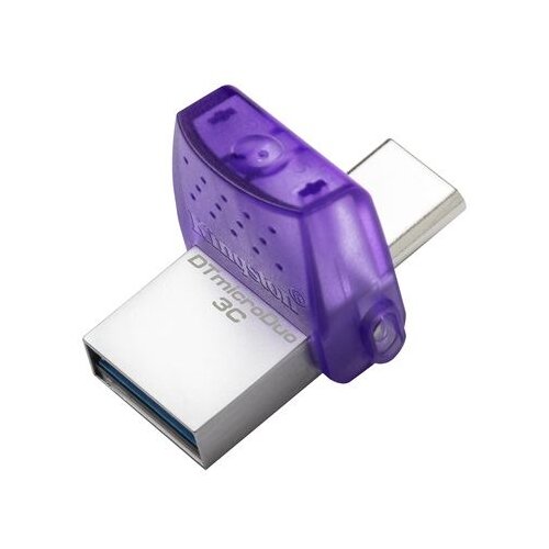 Kingston Technology DataTraveler microDuo 3C USB izbrisivi memorijski pogon 64 GB USB Type-A / USB Type-C 3.2 Gen 1 (3.1 Gen 1) Ljubičasto, Nehrđajući čelik Cijene