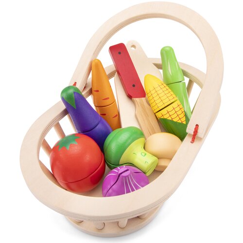 New Classic Toys Komplet za rezanje – košara z zelenjavo Cene