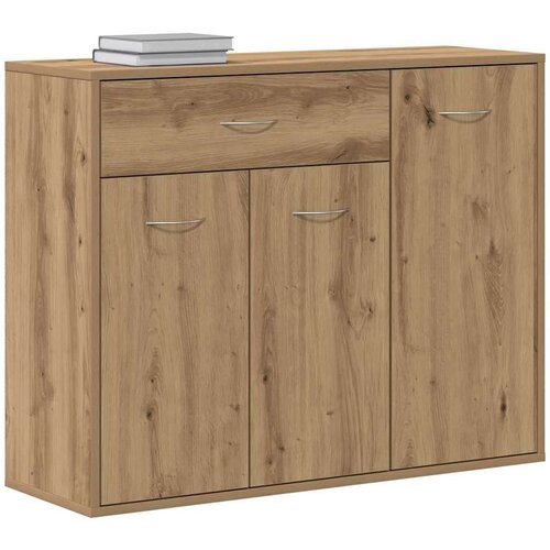 VidaXL Komoda Artisan hrast 88x30x70 cm izrađeno drvo Slike