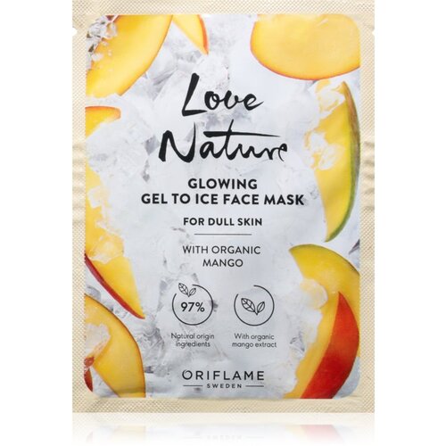 Oriflame Love Nature Gel To Ice Organic Mango posvetlitvena maska za obraz 10 ml Cene