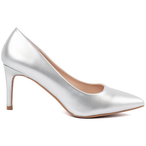 SEASTAR Silver classic stiletto heels with a pointed toe Cene