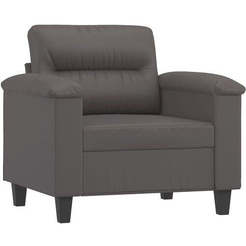  Fotelja siva 60 cm od umjetne kože Slike