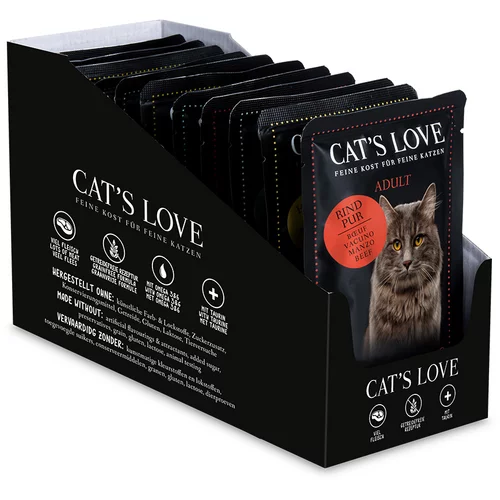 Cat's Love 12 x 85 g - Mešano pakiranje