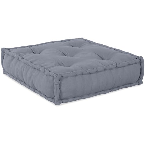VidaXL Pouf Sivi Tkanina (100% pamuk) 70 x 70 x 54 cm Pouf Moderni Slike
