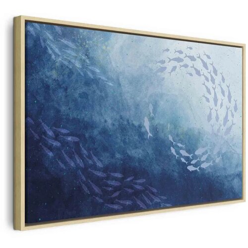  Slika - Sea depths 120x80 U prirodnom drvenom okviru Cene