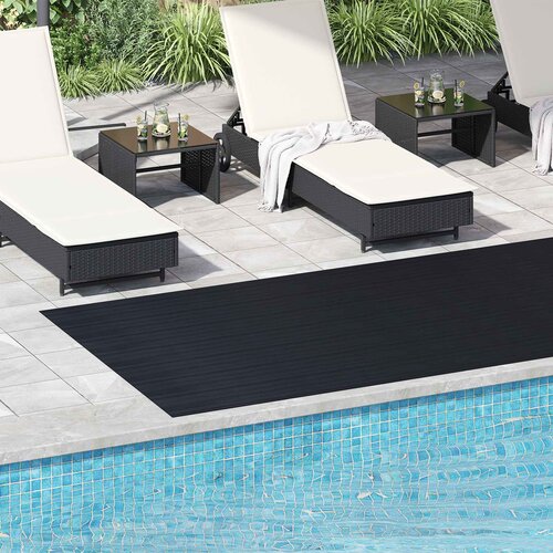  Podni mat Crna 1,5 x 4 m Guma Slike