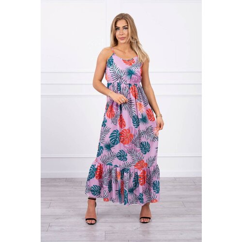 Kesi Dress with a purple leaf motif Cijene