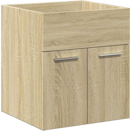  2-dijelni set kupaonskog namje&amp;scaron;taja boja hrasta sonome drveni Smeđa 41 x 38.5 x 46 cm Slike