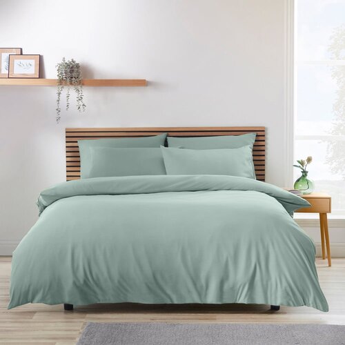 Catherine Lansfield Zelena posteljnina za zakonsko posteljo iz mikrovlaken 200x200 cm So Soft Easy Iron &amp;ndash; Slike
