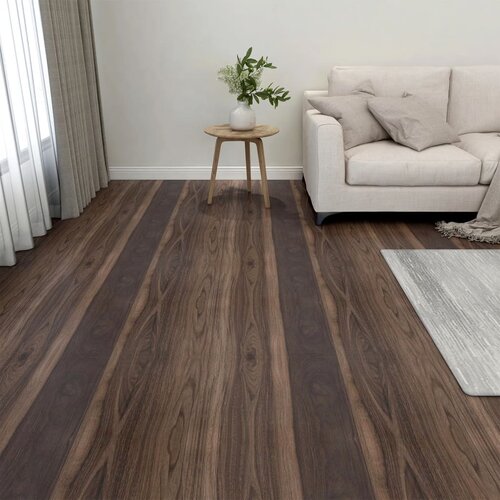  Samoljepljive podne obloge 20 kom PVC 1,86 m&amp;sup2; tamnosmeđe Slike