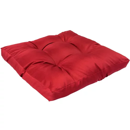  Paletni jastuk crveni 58 x 58 x 10 cm poliesterski