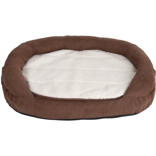 zooplus Pasja postelja Memory ovalna, rjava - D 117 x Š 72 x V 24 cm Cene