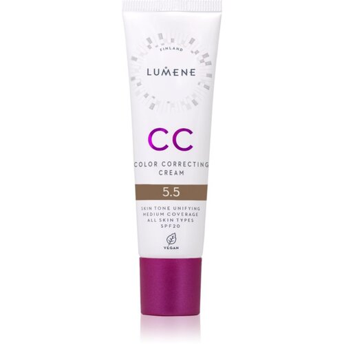 Lumene CC Color Correcting Cream CC krema za ujednačavanje tena SPF 20 nijansa 5.5 (Cool) 30 ml Cijene