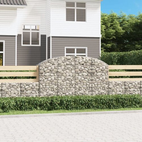  Gabionska ko&amp;scaron;ara s lukom 200x50x120/140 cm pocinčano željezo Slike