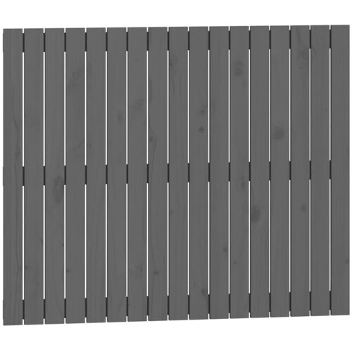  Zidno uzglavlje sivo 108 x 3 x 90 cm od masivne borovine Slike
