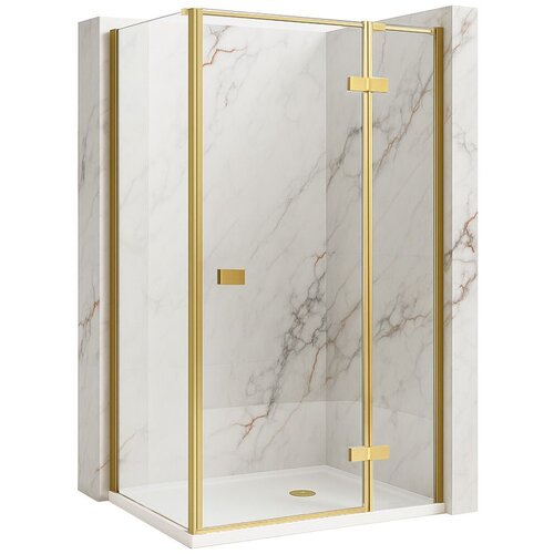 Rea Tuš kabina Atlas 80x90 Brush Gold Cene