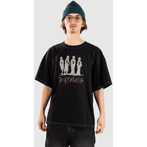 Empyre The Cooler Older Sibling Boxy T-shirt black contrast stitch Slike