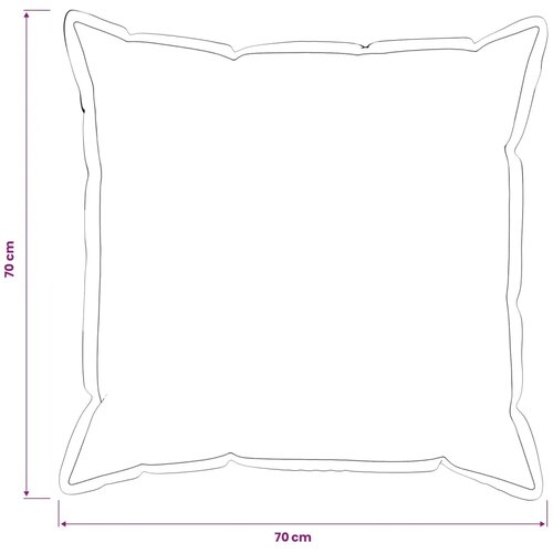  Presvlaka za jastuk 6 kom. HOUTEN Žuta 70 x 70 cm - Dizajn s paspulom 70 x 70 cm 6 Slike