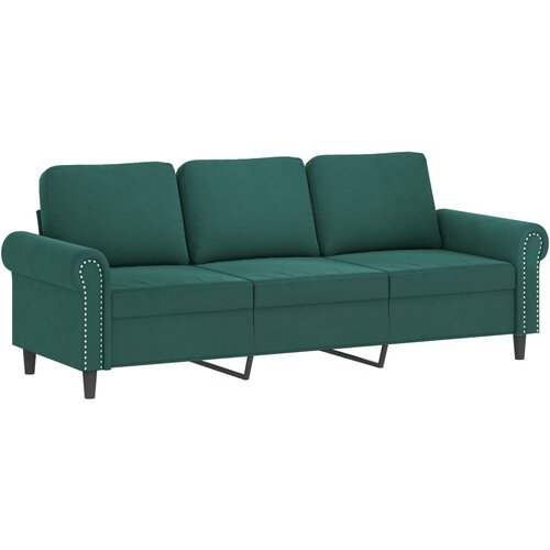  4-dijelni set sofa s jastucima tamnozeleni bar&amp;scaron;unasti Slike