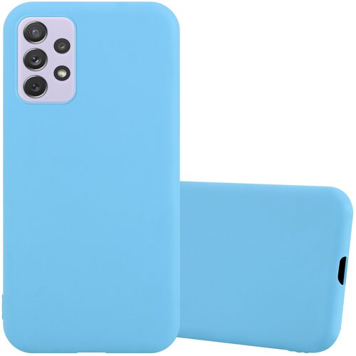 Cadorabo Ohi&amp;scaron;je, združljiv s Samsungom v Candy Blue - Za&amp;scaron;čitni pokrov iz fleksibilnega silikona TPU, (20591531) Slike