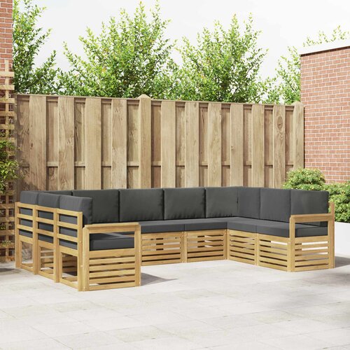  Set vanjskih sofa 7 pcs Bijela i Antracit 304 x 128,5 x 73 cm Cijene