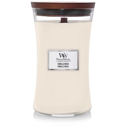 WoodWick Miri&amp;scaron;ljava sveća Vanila Musk, L, Bež Slike