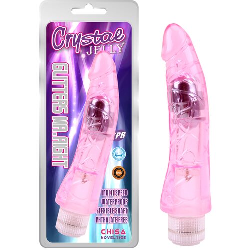 Lovetoy Vibrator Glitters MR. Right pink CN 131852112 Slike