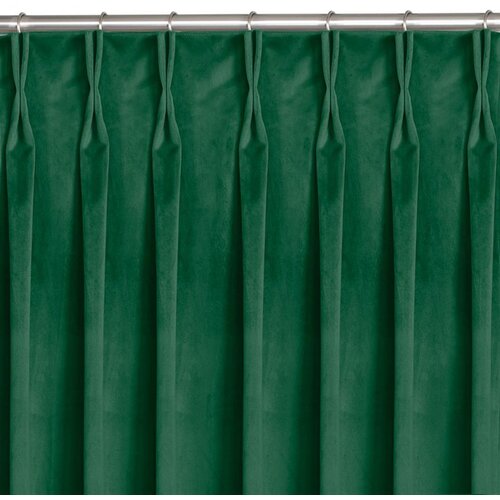  Curtain VILA color bottle green style classic flex 9.5 cm with double pleat velvet 400x300 HOMEDE Cene