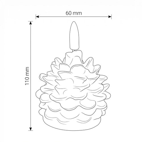 Brilagi LED sveća LED/1xCR2032 braon Slike