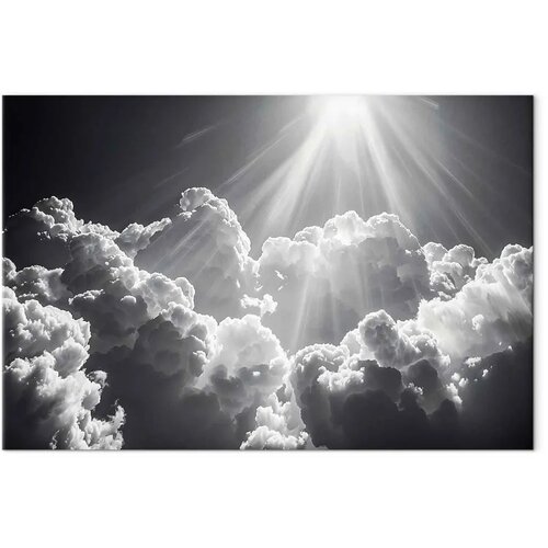  Slika - Hope in the Clouds: Inspiring Rays of the Sun &amp;ndash; Awaken Emotions 120x80 Slike