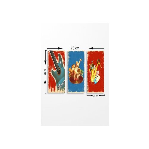 WALLXPERT Set slika MDF0050, 3 dijela Cene