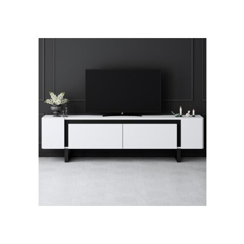Hanah home tv polica yildiz white black Cene