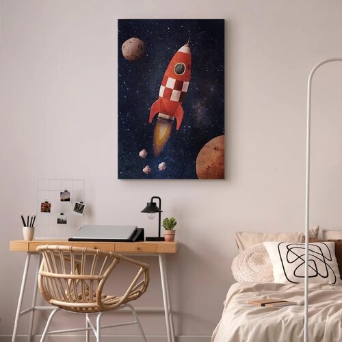  Slika - Into the Unknown by Rocket (1 Part) Vertical 20x30 Na talijanskom platnu Slike